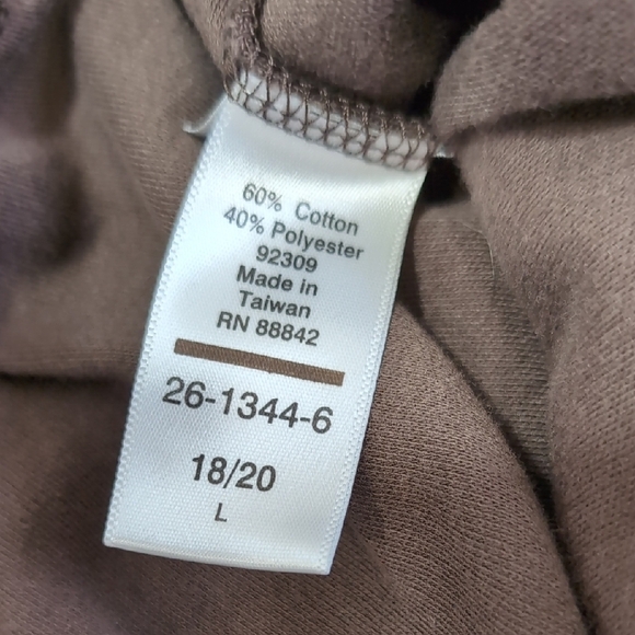 Woman Within | Brown Comfy Sweat Pants Joggers Size L - Picture 7 of 11